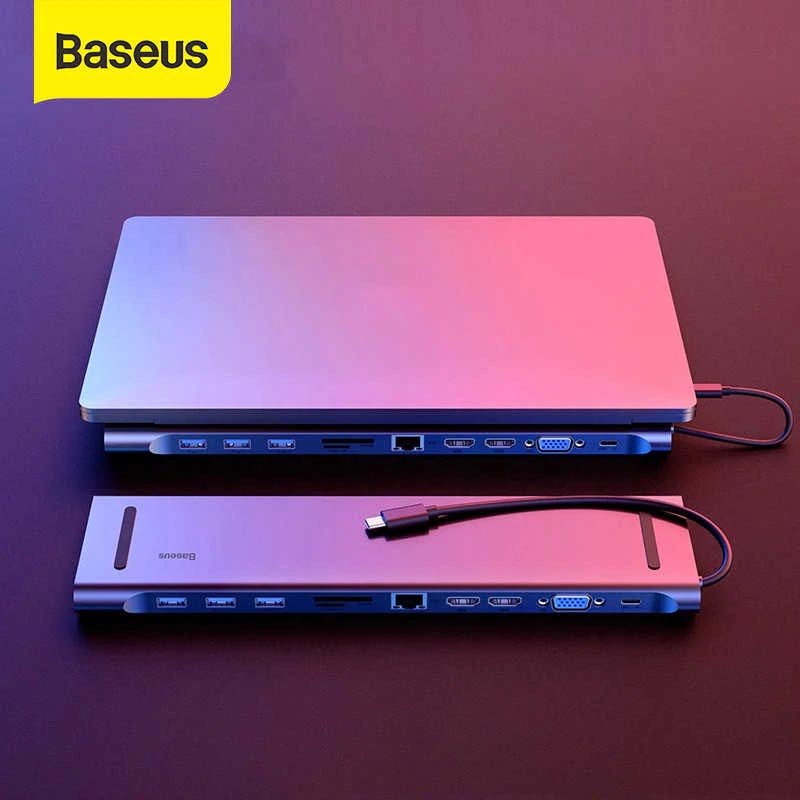 Baseus 11 in 1 Type-C USB-C Hub Adapter With 3 USB